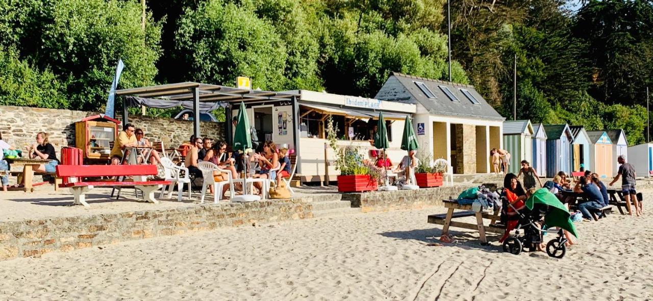 Ferienwohnung Cocoon Au Bord De L'Eau Saint-Michel-en-Grève Exterior foto